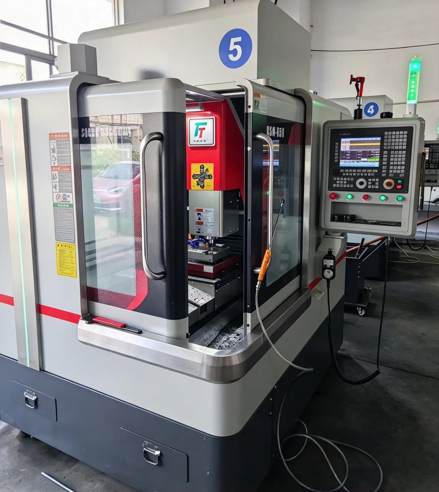 Machining centre on the production floor