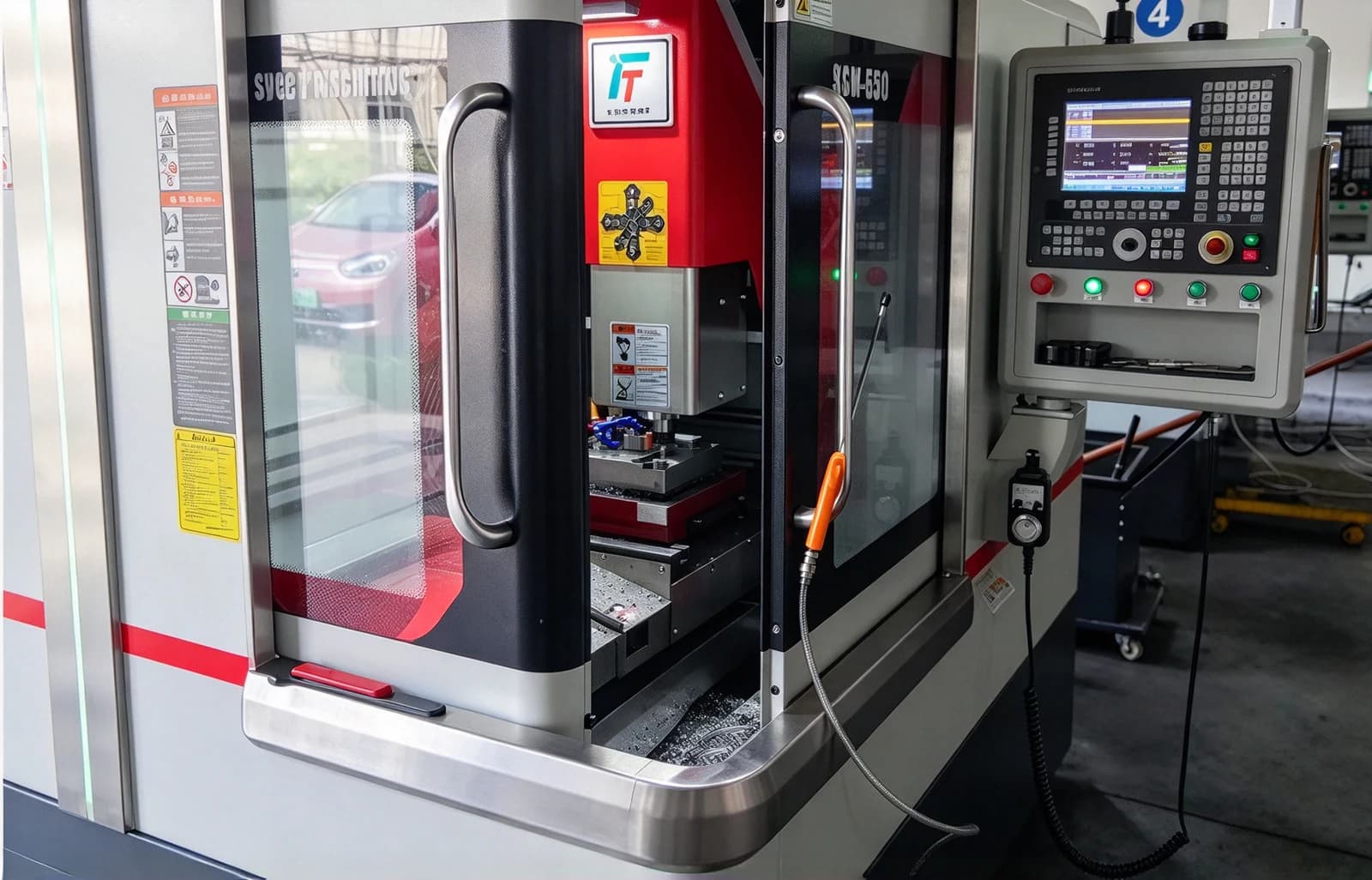 Machining centre control station